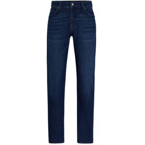 Boss Regular-fit jeans in blue comfort-stretch denim