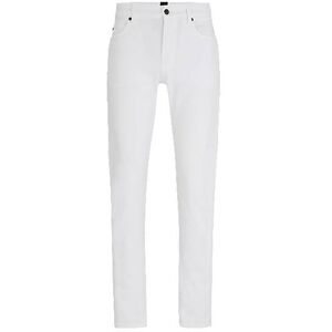 Boss Slim-fit jeans in white cashmere-touch denim