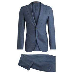 Boss Slim-fit suit in patterned virgin wool and silk