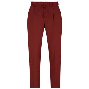 Boss Relaxed-fit trousers in a linen blend