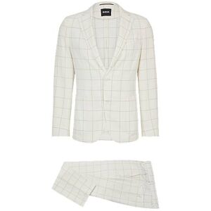 Boss Slim-fit two-piece suit in checked material