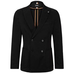 Boss Slim-fit double-breasted jacket in stretch cotton