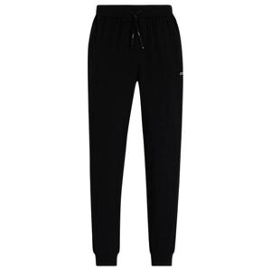 Boss Stretch-cotton tracksuit bottoms with logo detail