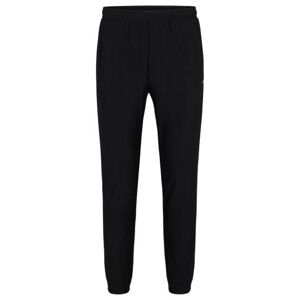 Boss Tracksuit bottoms in stretch fabric with decorative reflective logo