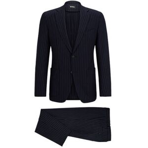 Boss Slim-fit suit in pinstripe performance-stretch fabric