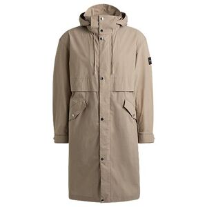 Boss Water-repellent jacket in a paper-touch cotton blend