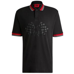 HUGO x RB relaxed-fit polo shirt with signature bull motif