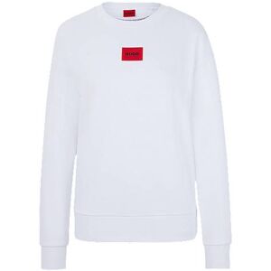 HUGO Regular-fit cotton sweatshirt with logo label