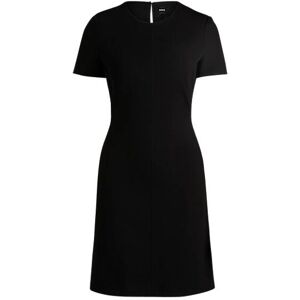 Boss Slim-fit crew-neck dress in stretch fabric