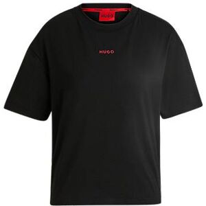 HUGO Relaxed-fit T-shirt with silicone-printed logo