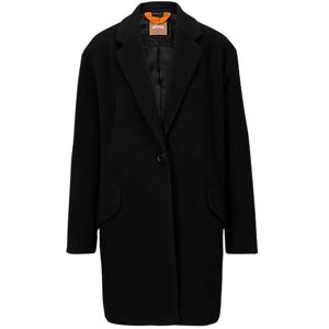 Boss Formal coat in boiled fabric with virgin wool