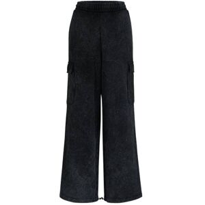 HUGO Relaxed-fit cargo tracksuit bottoms in a cotton blend