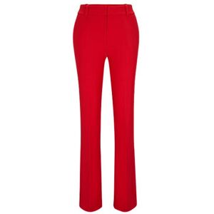 HUGO Regular-fit boot-cut trousers in stretch fabric