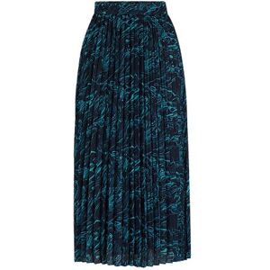 Boss A-line plissé skirt in regular fit with seasonal print