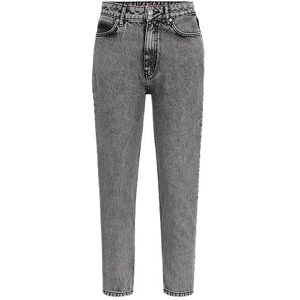 HUGO Relaxed-fit mid-rise jeans in grey denim