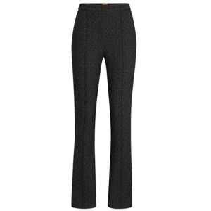 Boss Slim-fit high-rise trousers in stretch jersey