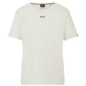 Boss Logo-print pyjama T-shirt in stretch-cotton jersey