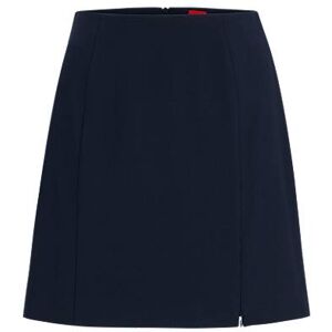 HUGO A-line mini skirt with zipped slit detail