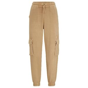 HUGO Relaxed-fit tracksuit bottoms with cargo pockets