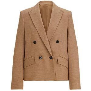 Boss Slim-fit jacket in virgin wool and cotton