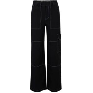 HUGO Relaxed-fit cargo trousers in cotton