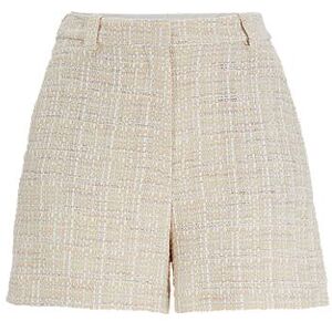 Boss Relaxed-fit tweed shorts with belt loops