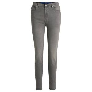 HUGO Skinny-fit jeans in dark-grey stretch denim