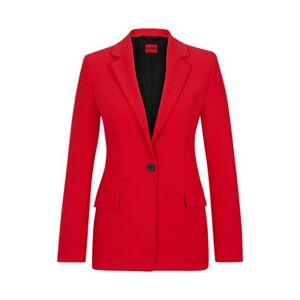 HUGO Regular-fit jacket in stretch material with button closure