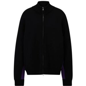 NAOMI x BOSS zip-up knitted jacket with logo patch