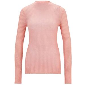 Boss Wool-blend slim-fit sweater with side slits