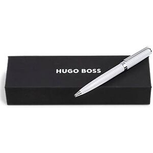 Boss Ballpoint pen in glossy-white lacquer with logo ring