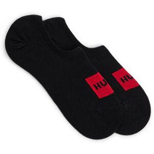 HUGO Two-pack of invisible socks with red logo labels