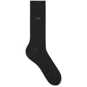 Boss Regular-length logo socks in a wool blend