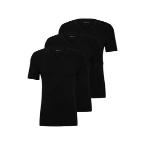 Boss Three-pack of V-neck T-shirts in cotton jersey