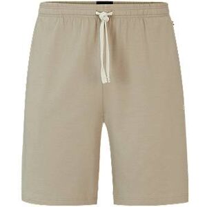 Boss Stretch-cotton regular-rise shorts with embroidered logo