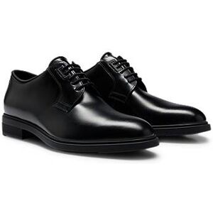 Boss Italian-made Derby shoes in leather with piping details