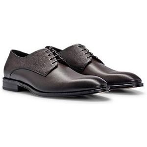 Boss Italian-made Derby shoes in smooth and printed leather