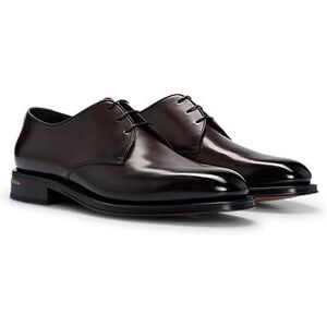 Boss Italian-made Derby shoes in burnished leather