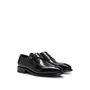 Boss Single-monk shoes in burnished leather