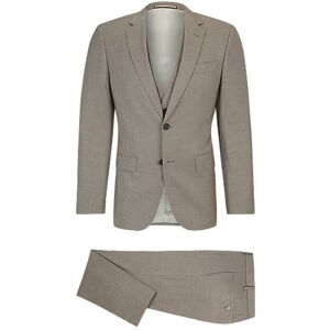 Boss Slim-fit suit in a melange wool blend