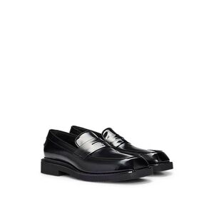 Boss Penny-trim loafers in brush-off leather