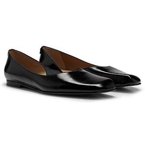 Boss Ballerina flats in leather with asymmetric design