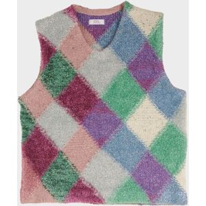 ERL Checked Metallic Vest Multicolour L