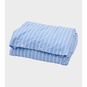 Tekla Percale Duvet 140x200 Island Blue Stripes 140X200