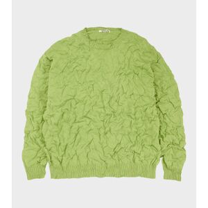 Auralee Wrinkled Dry Cotton Knit P/O Sage Green 4
