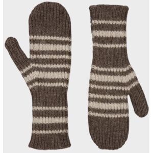 Skall Studio Debbie Mittens Brown Stripe ONESIZE