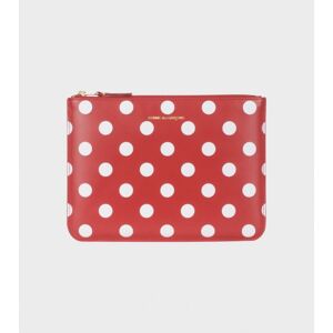 Comme des Garcons Wallet Dots Clutch Red/White ONESIZE