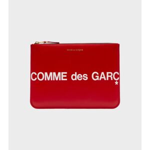 Comme des Garcons Wallet Clutch Huge Logo Red ONESIZE