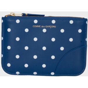 Comme des Garcons Wallet Polka Dots Printed Wallet Blue ONESIZE