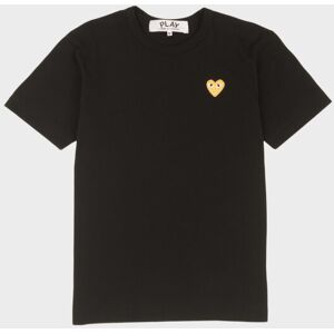 Comme des Garcons PLAY M Gold Heart T-shirt Black M